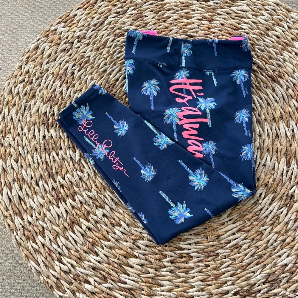 Lilly Pulitzer Luxletic Weekender Sunset Safari Palms Legging - Picture 5 of 15